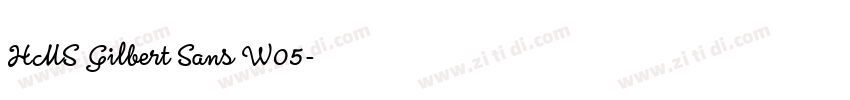HMS Gilbert Sans W05字体转换